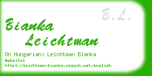 bianka leichtman business card